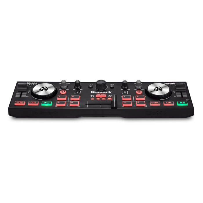 Numark DJ2GO Touch Pocket DJ Controller with Capacitive Touch Jog Wheels -  inMusic Store